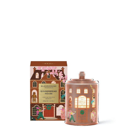Glasshouse Candle 380g - Gingerbread House 2023 - Kitchen Antics