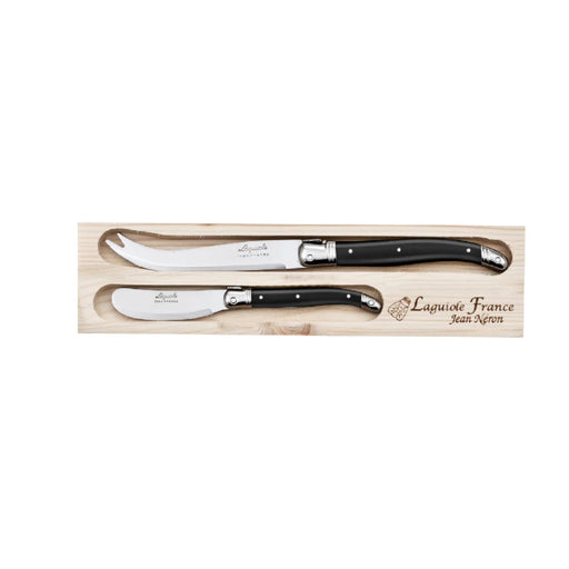 La Guiole Cheese Knife & Spreader Set - Black - Kitchen Antics