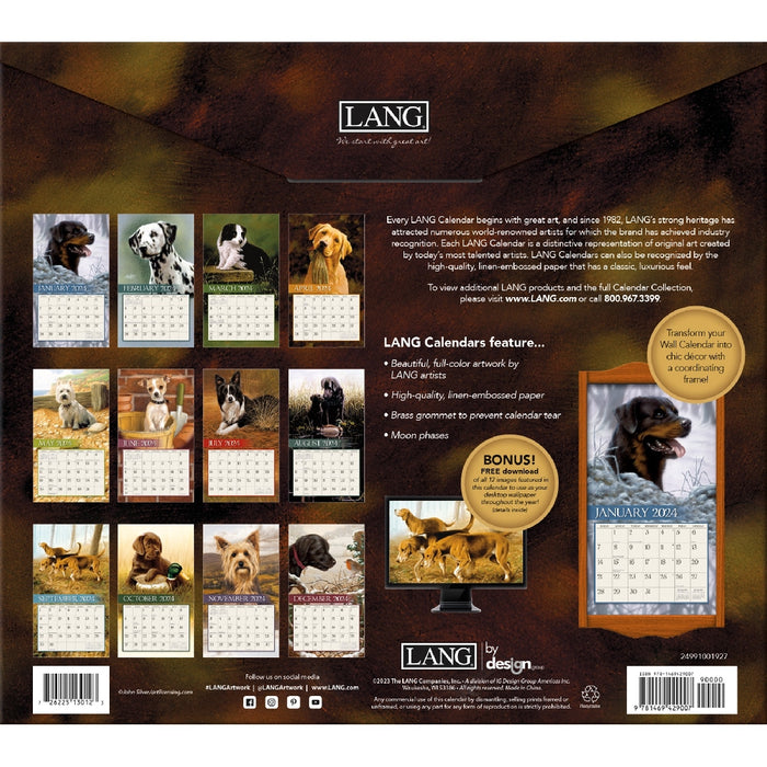 2024 Lang Calendar Love of Dogs by John Silver - Kitchen Antics