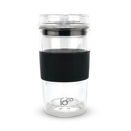 Ioco Glass Travel Mug 12oz - Black