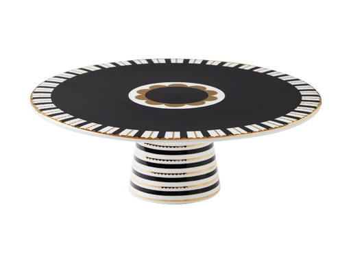 MW Teas & C's Regency Footed Cake Stand 28cm Black Gift Boxed - Kitchen Antics
