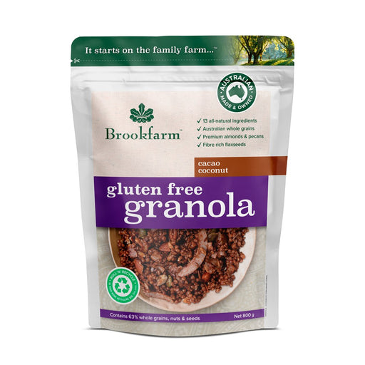 Brookfarm Granola Gluten Free 800g - Cacao Coconut - Kitchen Antics