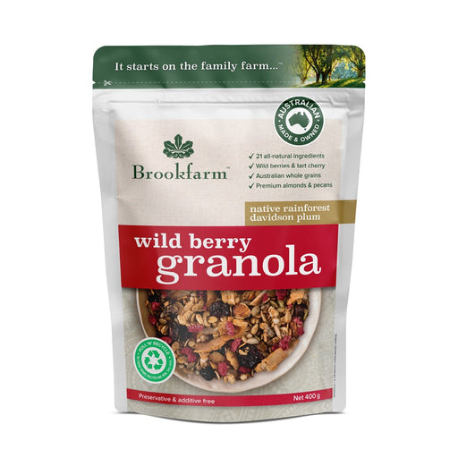 Brookfarm Granola 400g - Wild Berry - Kitchen Antics