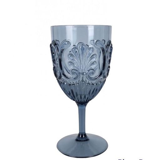 Flair Acrylic Scollop Wine Glass - Blue - Kitchen Antics