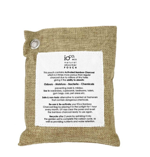 Ioco Bamboo Charcoal Pouch Natural Absorber - Natural - Kitchen Antics