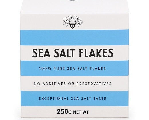 Olssons Sea Salt Flakes Cube Box 250g - Kitchen Antics