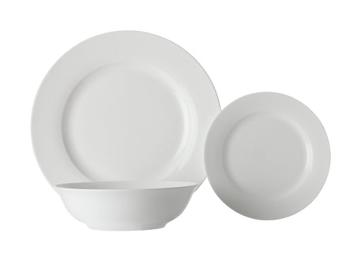MW White Basics European Rim Dinner Set 12pc Gift Boxed - Kitchen Antics