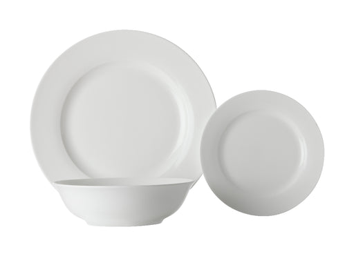 MW White Basics European Rim Dinner Set 18pc Gift Boxed - Kitchen Antics