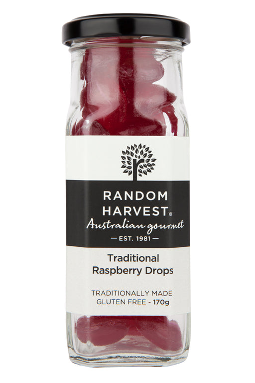 Random Harvest Trad Raspberry Drops 170gm - Kitchen Antics