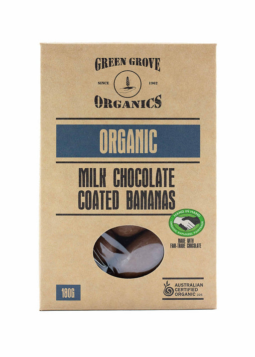 Green Grove Organic Milk Chocolate Coated Bananas 180g - Kitchen Antics