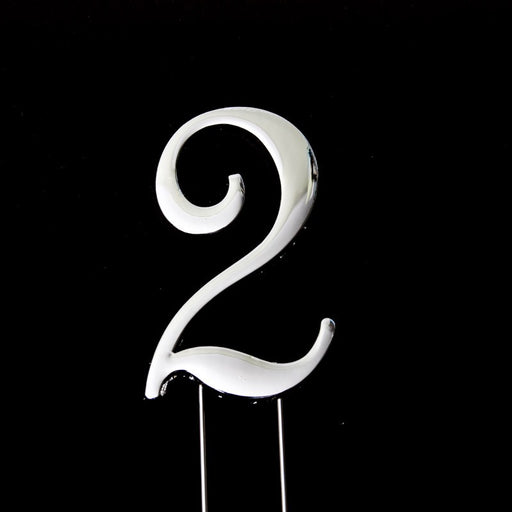 Cake & Candle Cake Topper - Silver #2 - Kitchen Antics