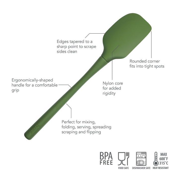 Tovolo Flex-Core All Silicone Spatula - Pesto