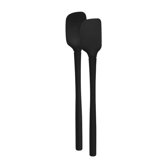 Tovolo Flex-Core All Silicone Set 2 Mini Spatula - Black