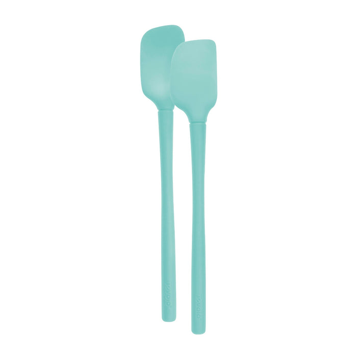 Tovolo Flex-Core All Silicone Set 2 Mini Spatula - Light Aqua