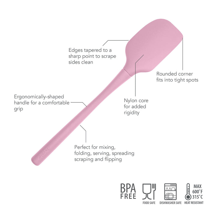 Tovolo Flex-Core All Silicone Spatula - Pink Sorbet