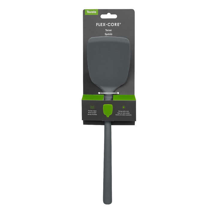 Tovolo Flex-Core All Silicone Solid Turner - Charcoal