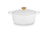 Le Creuset Signature Round Casserole 26cm - White Gold