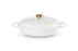 Le Creuset Signature Shallow Casserole 30cm - White Gold