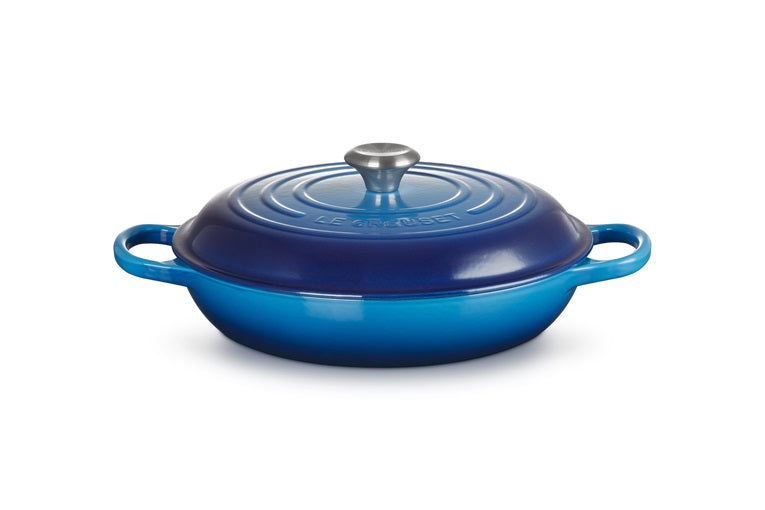 Le Creuset Signature Shallow Casserole 30cm - Azure Blue