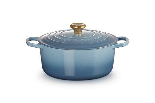 Le Creuset Signature Round Casserole 26cm - Chambray Gold