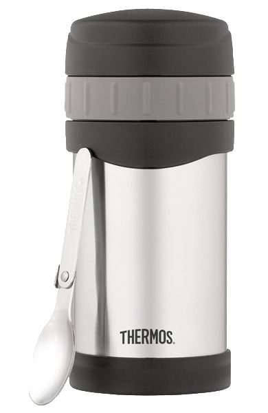 Thermos 470ml Stainless Steel Vacuum Insulated Food Jar with fold up spoon