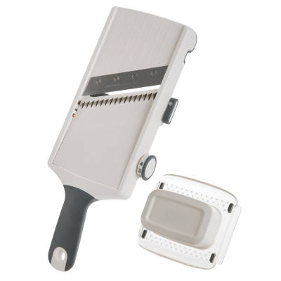 Progressive Hand-Held Adjustable Julienne and Slicer