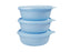 Tupperware Modular Medium Size Bowl Set of 3 600ML Blue Gift Boxed