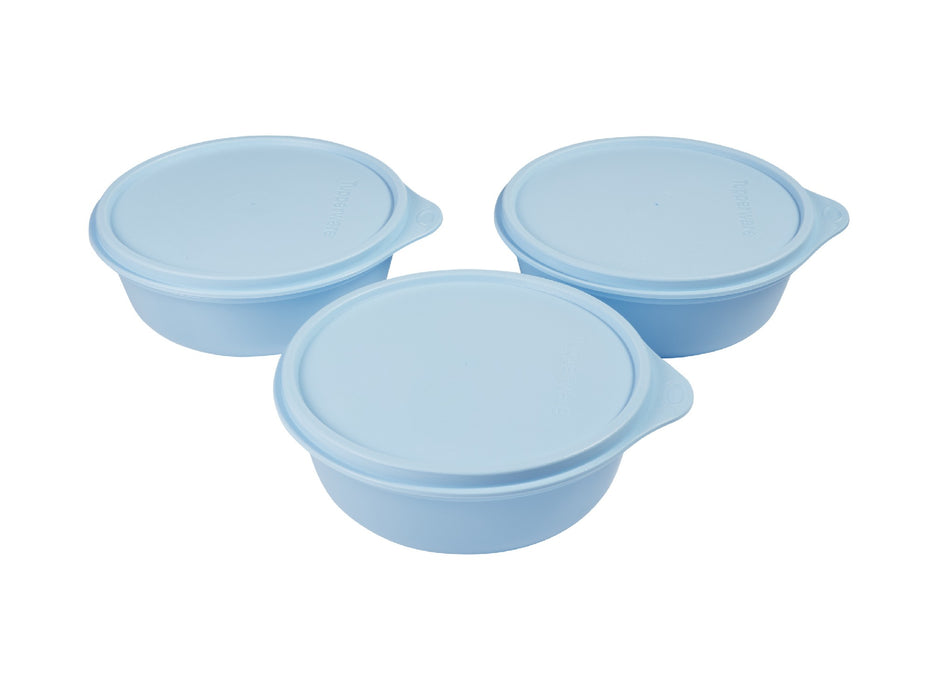 Tupperware Modular Medium Size Bowl Set of 3 600ML Blue Gift Boxed