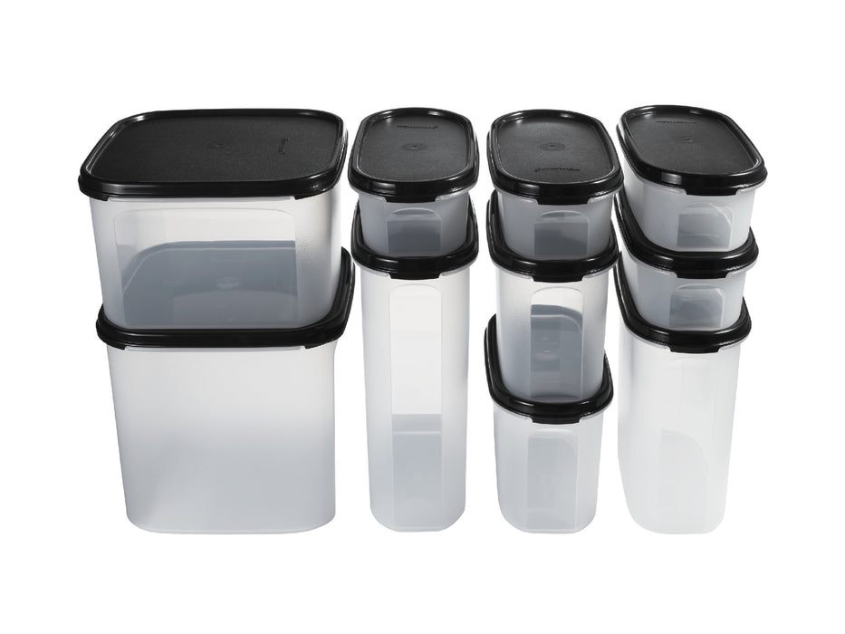 Tupperware Modular Dry Food Container Set of 10 Gift Boxed