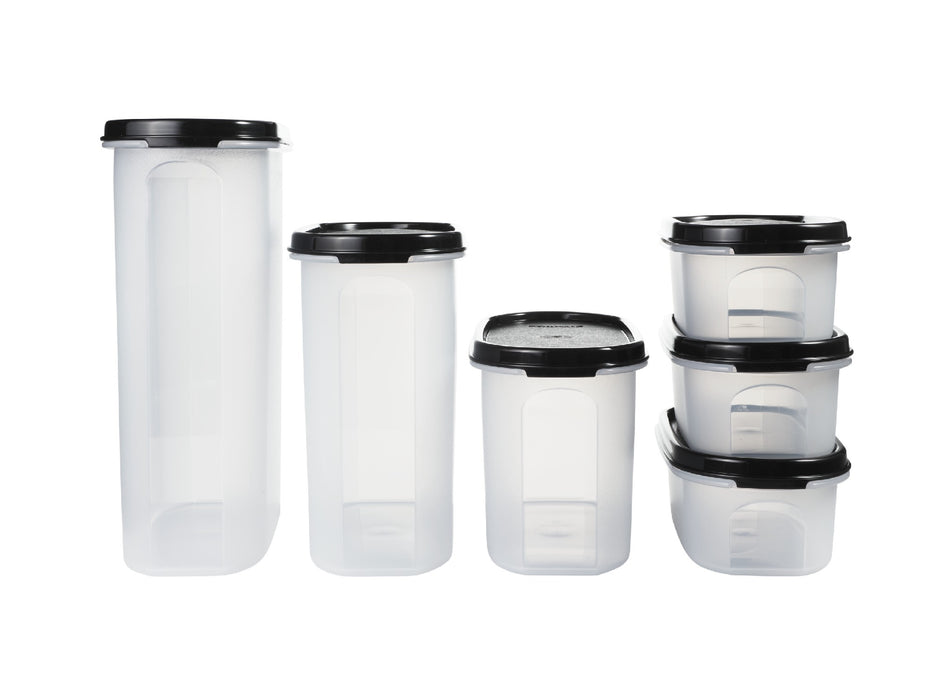 Tupperware Modular Oval Dry Food Container Set of 6 Gift Boxed