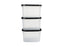 Tupperware Modular Oval Dry Food Container Set of 3 Gift Boxed
