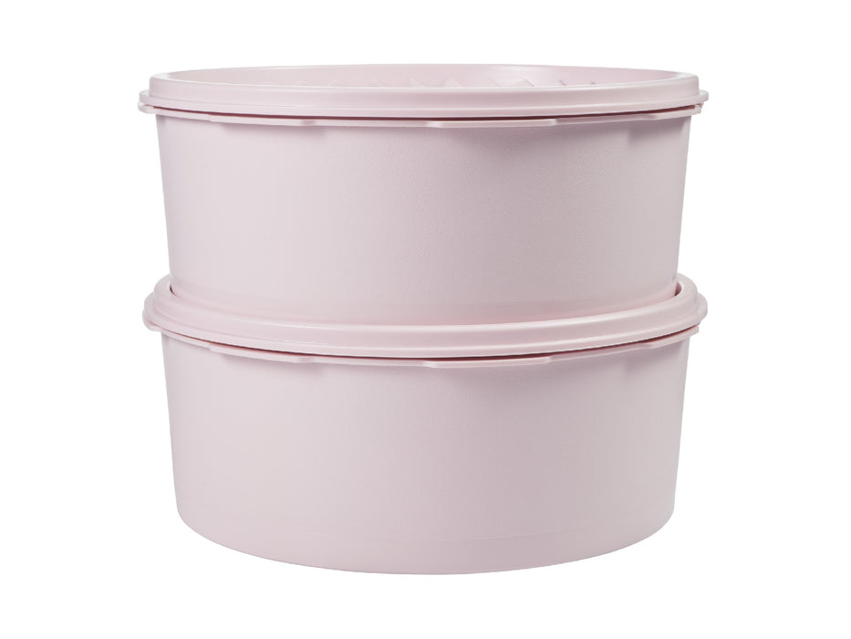 Tupperware Heritage Canister Set of 2 1.8L Pink