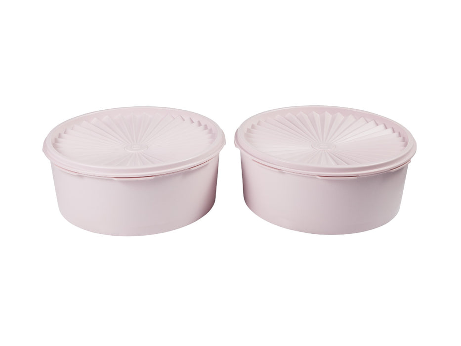 Tupperware Heritage Canister Set of 2 1.8L Pink