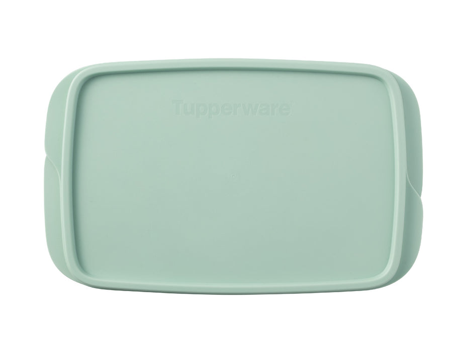 Tupperware Divided Rectangle Lunch Box 1L Green
