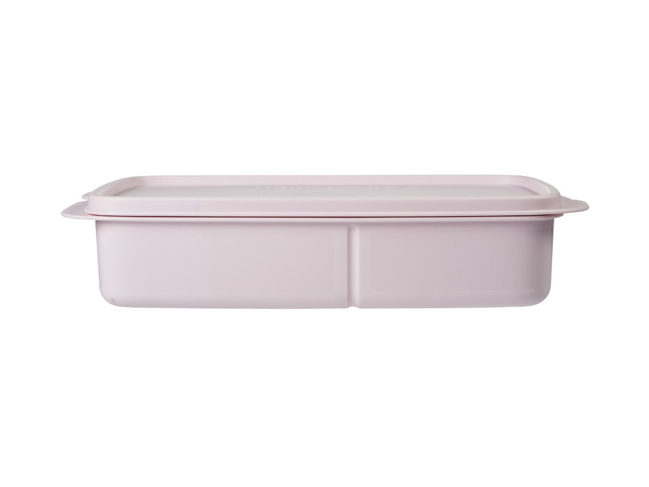 Tupperware Divided Rectangle Lunch Box 1L Pink