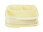 Tupperware Divided Square Lunch Box 550ML Yellow