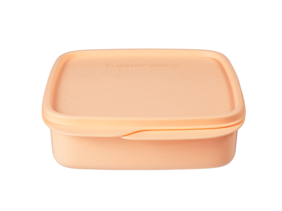 Tupperware Divided Square Lunch Box 550ML Orange