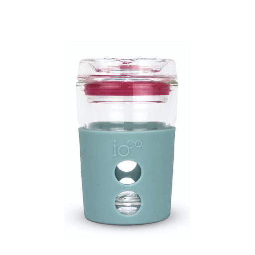 Ioco Glass Travel Mug 8oz - Ocean Blue/Hot Pink