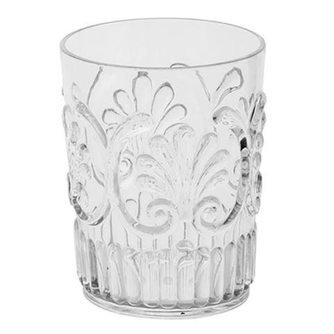 Flair Acrylic Scollop Tumbler - Clear
