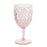 Flair Acrylic Scollop Wine Glass - Blush
