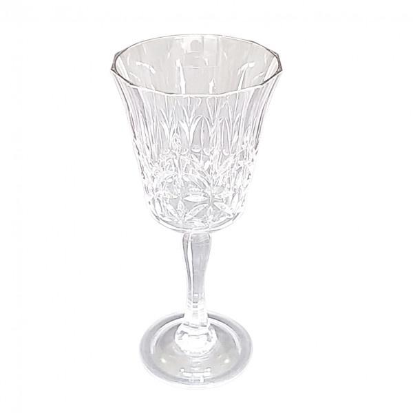 Flair Acrylic Crystal Cut Wine Glass - Clear