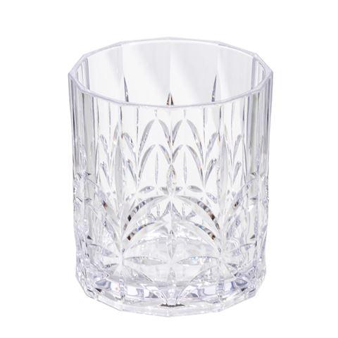 Flair Acrylic Crystal Cut Tumbler - Clear