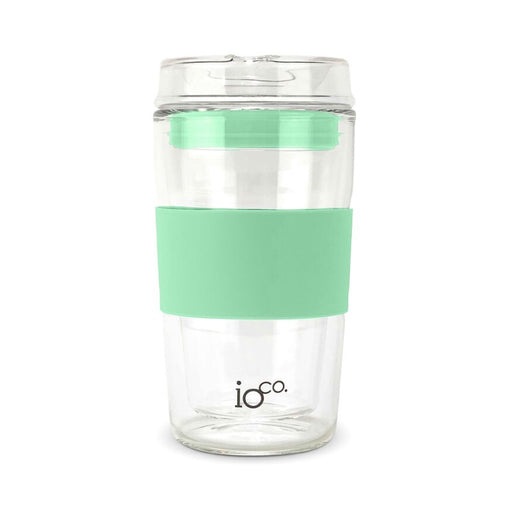 Ioco Glass Travel Mug 12oz - Misty Mint