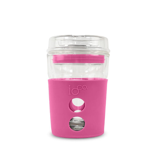 Ioco Glass Travel Mug 8oz - Bossy Pink