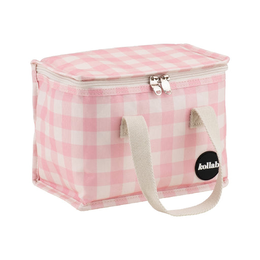 Kollab Lunch Box Insulated - Candy Pink Check - Kitchen Antics