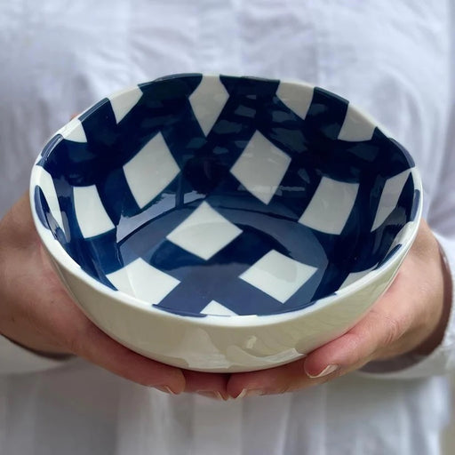 Noss & Co Small Bowl - Navy Gingham