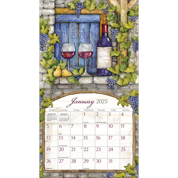 2025 Lang Calendar Wine Country by Susan Winget