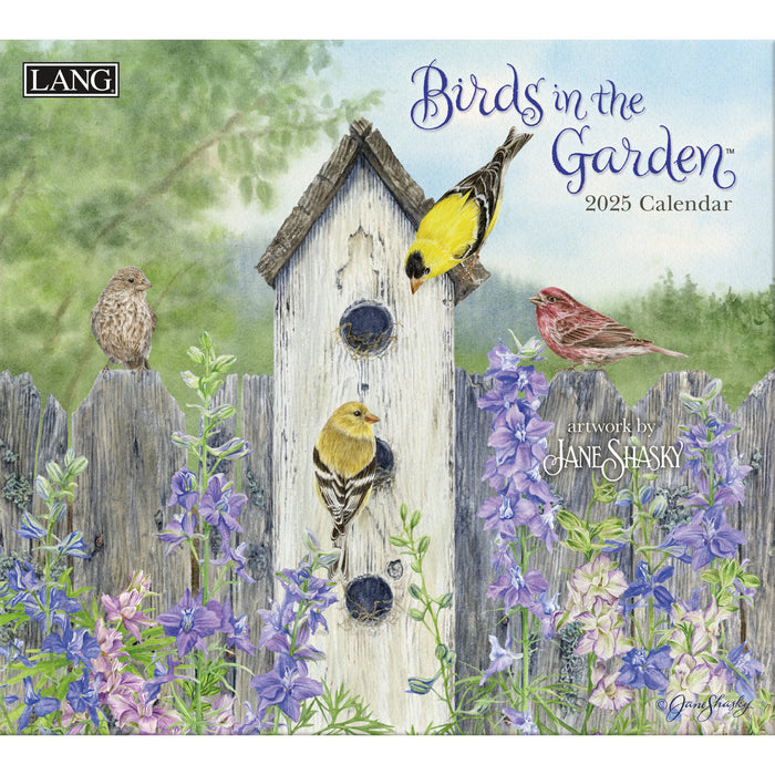 2025 Lang Calendar Birds in the Garden by Jane Shasky