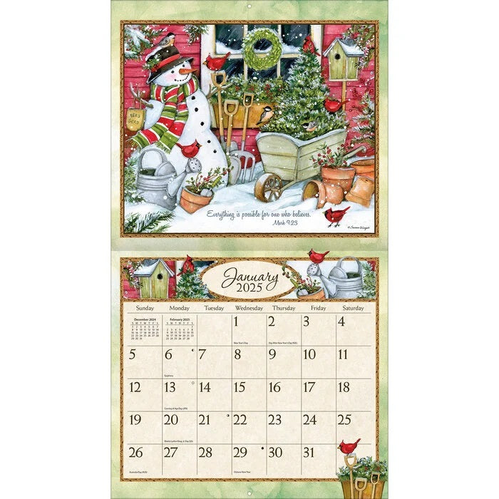 2025 Lang Calendar Bountiful Blessings by Susan Winget - Scripture