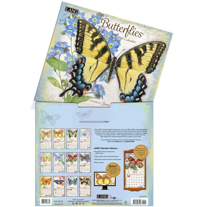 2025 Lang Calendar Butterflies by Jane Shasky